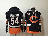 Nike Bears 54 Brian Urlacher Navy All Stitched Hooded Sweatshirt,baseball caps,new era cap wholesale,wholesale hats